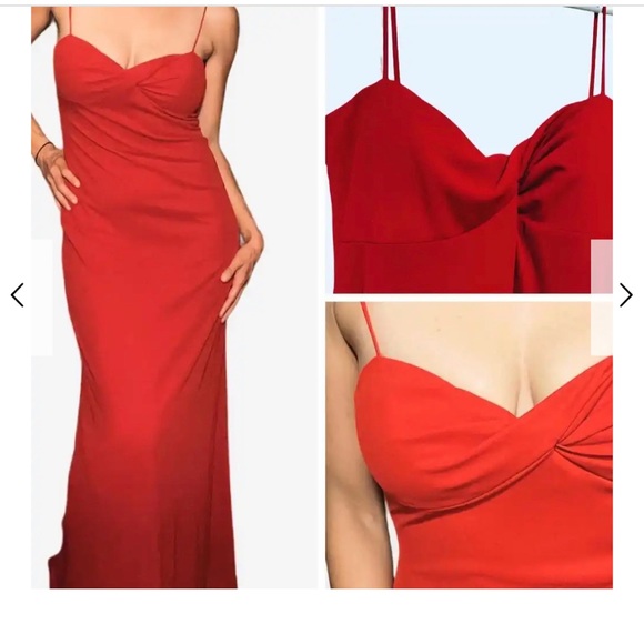 Beautiful red Laundry evening gown - Picture 8 of 8